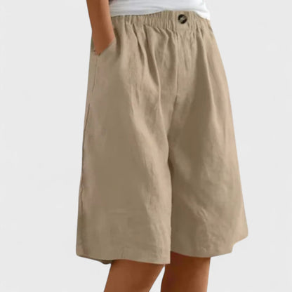 Tansy | Women’s Elegant Linen Blend Shorts
