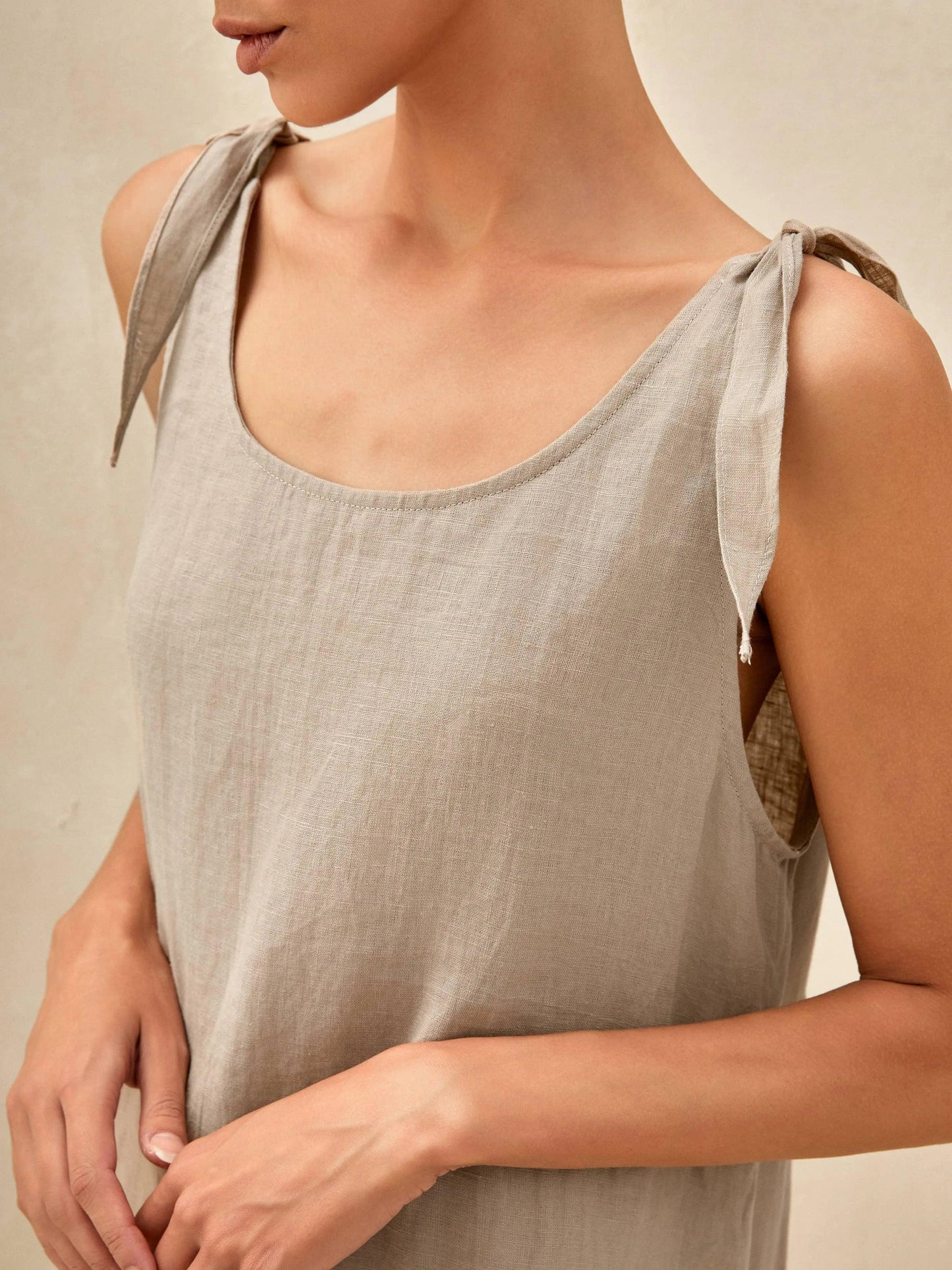 Whitney | Women’s Linen Camisole Maxi Dress