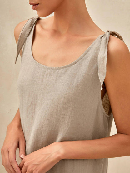 Whitney | Women’s Linen Camisole Maxi Dress