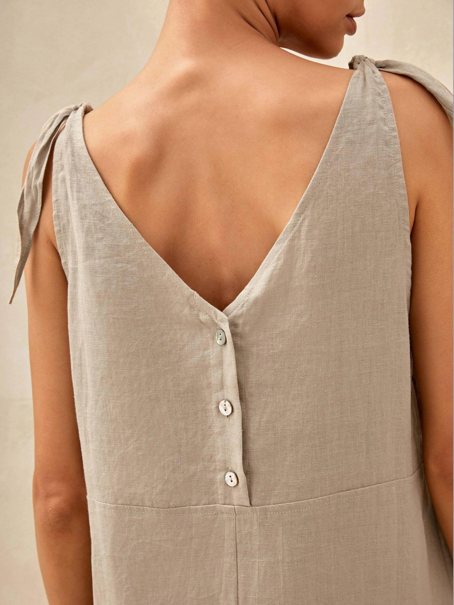 Whitney | Women’s Linen Camisole Maxi Dress