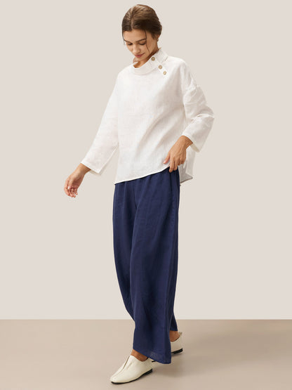 Greer | Women’s Linen Classic Ankle Pants