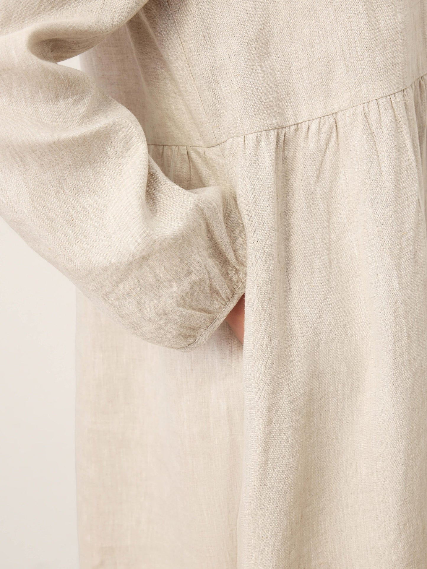 Nora | Women’s Linen Sculpted Hood Caftan Maxi Dress
