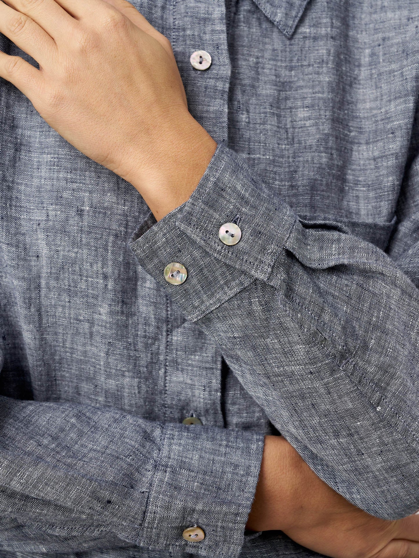 Brittany | Women’s Linen Relaxed Drop Shoulder Pocket Shirt