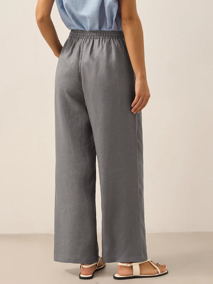 Marielle | Women’s Linen Classic Straight-Leg Trousers