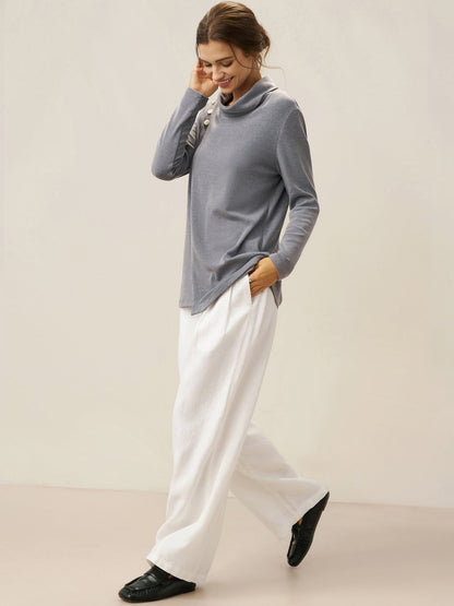 Teagan | Women’s Linen Relaxed Fit Straight Leg Trousers