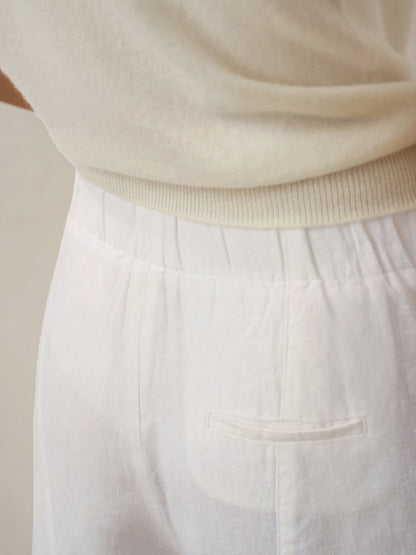 Teagan | Women’s Linen Relaxed Fit Straight Leg Trousers