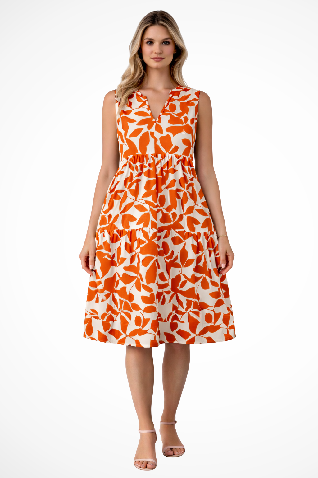 Liora | Women’s Sleeveless Boho Midi Dress