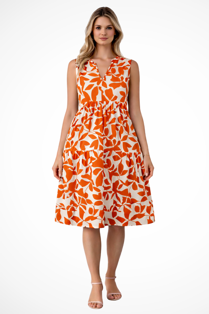 Liora | Women’s Sleeveless Boho Midi Dress