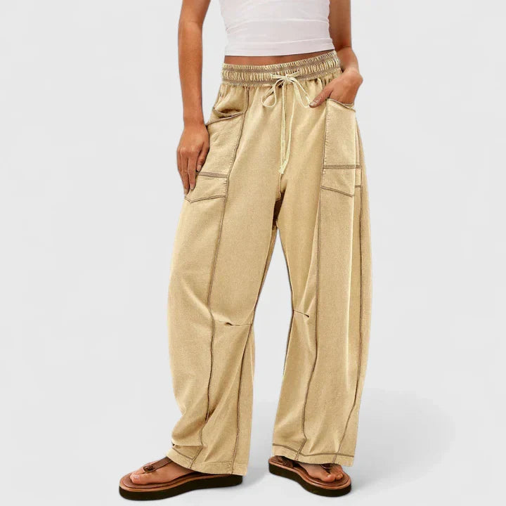 Sable | Women’s Comfortable Drawstring Wide Leg Trousers