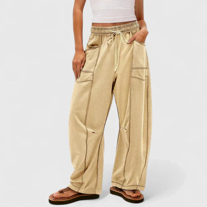 Sable | Women’s Comfortable Drawstring Wide Leg Trousers