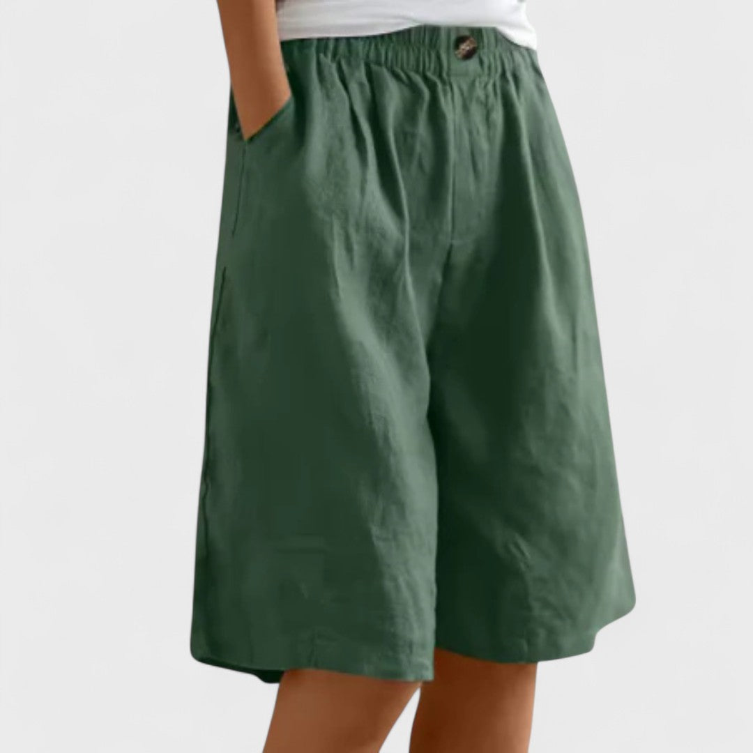 Tansy | Women’s Elegant Linen Blend Shorts