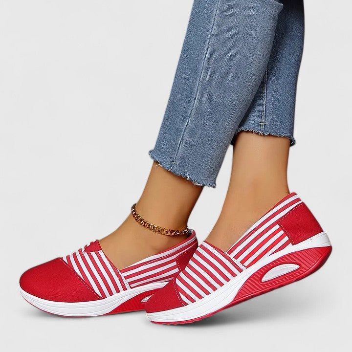 Blaire | Women’s Orthopedic Striped Slip On Loafers