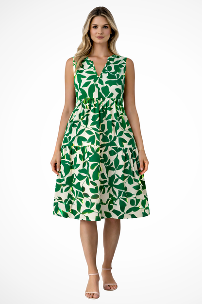 Liora | Women’s Sleeveless Boho Midi Dress