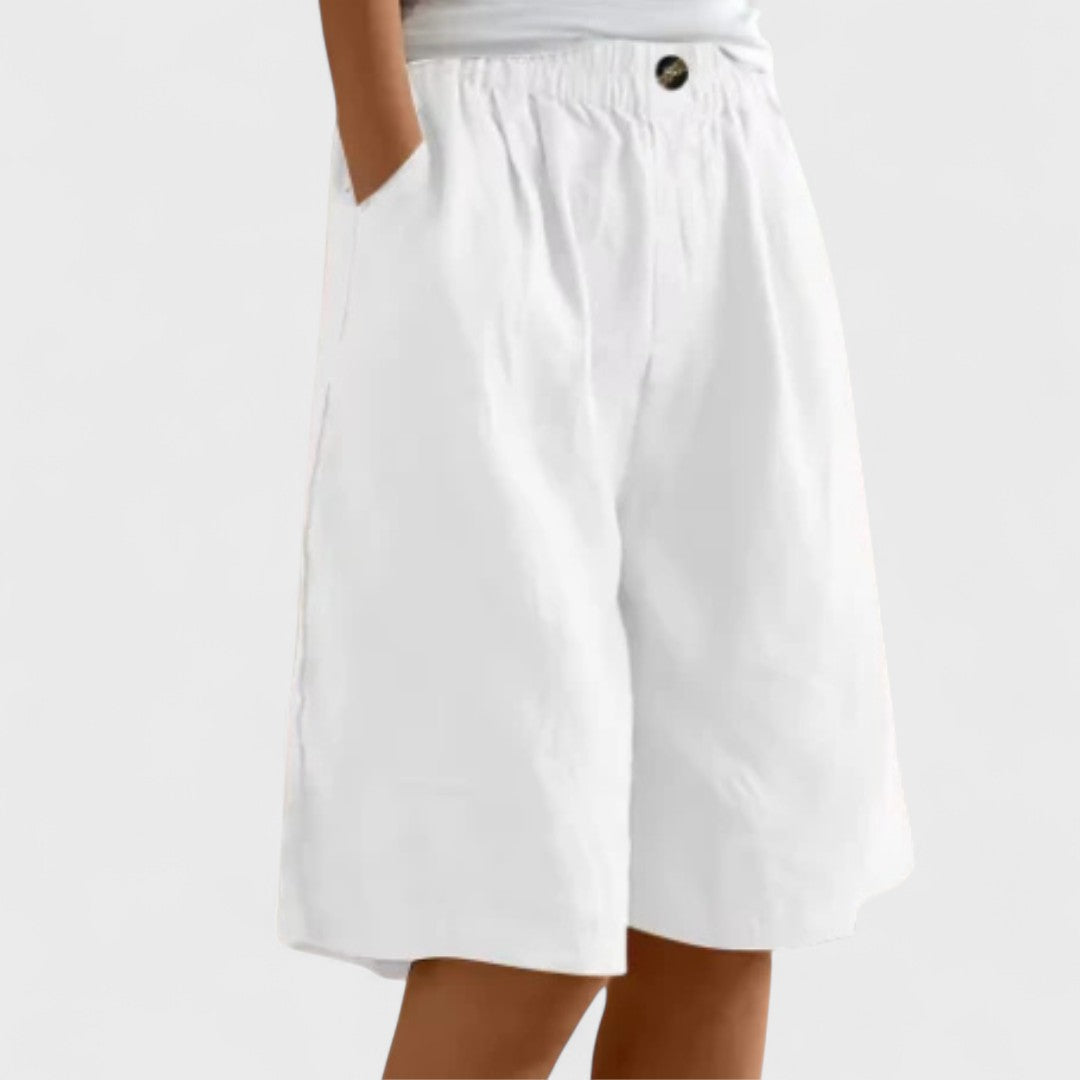 Tansy | Women’s Elegant Linen Blend Shorts