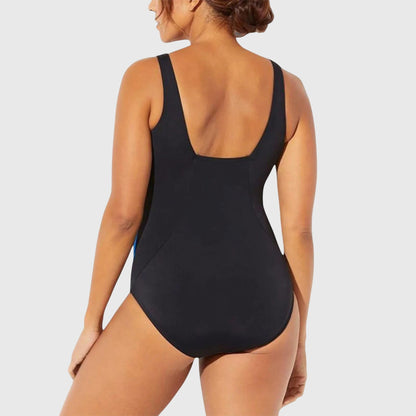 Brinley | Women’s Shaping Abstract Print One-Piece Swimsuit