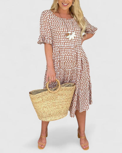 Summer | Women’s Breezy Ruffle Sleeve Wrap Summer Dress