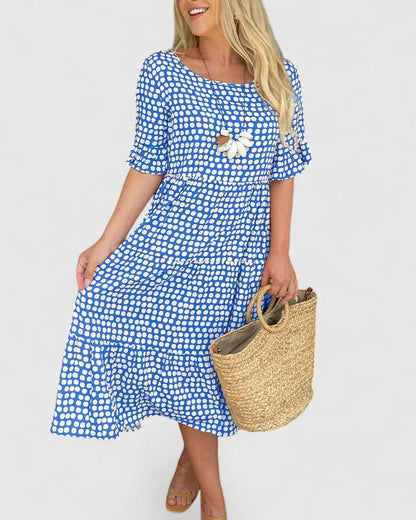 Summer | Women’s Breezy Ruffle Sleeve Wrap Summer Dress