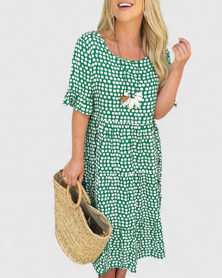Summer | Women’s Breezy Ruffle Sleeve Wrap Summer Dress