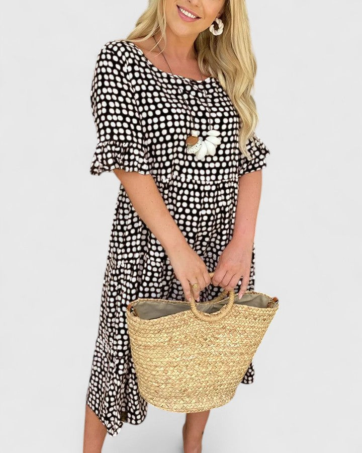 Summer | Women’s Breezy Ruffle Sleeve Wrap Summer Dress