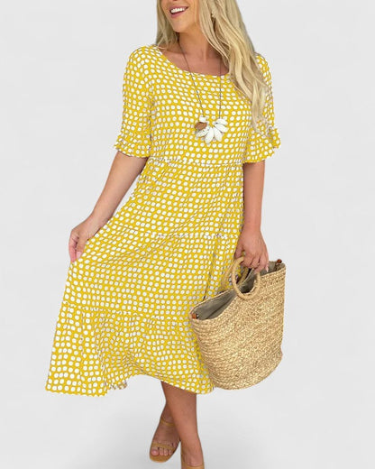 Summer | Women’s Breezy Ruffle Sleeve Wrap Summer Dress