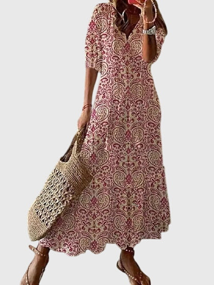 Aureline | Women’s V-Neck Midi Dress