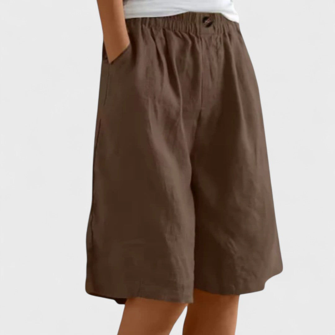 Tansy | Women’s Elegant Linen Blend Shorts