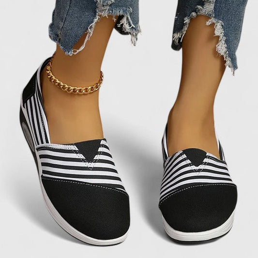 Blaire | Women’s Orthopedic Striped Slip On Loafers