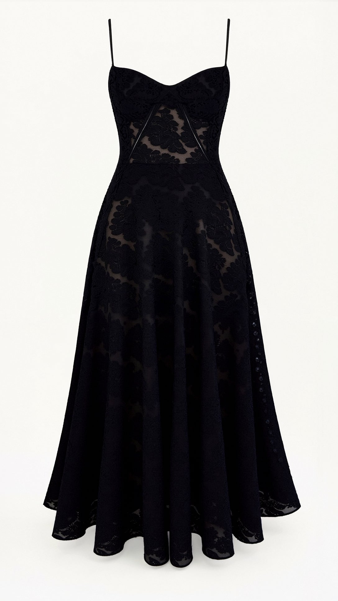 Elena | Women’s Wedding Slip Maxi Dress with Lace Detail