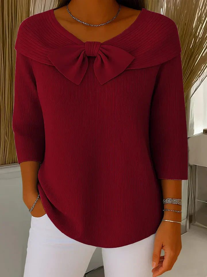 Madison | Women’s Sophisticated Bow Neck Sweater