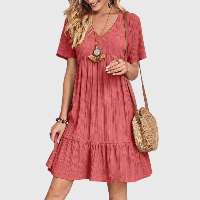 Tessa | Women’s V Neck Mini Dress