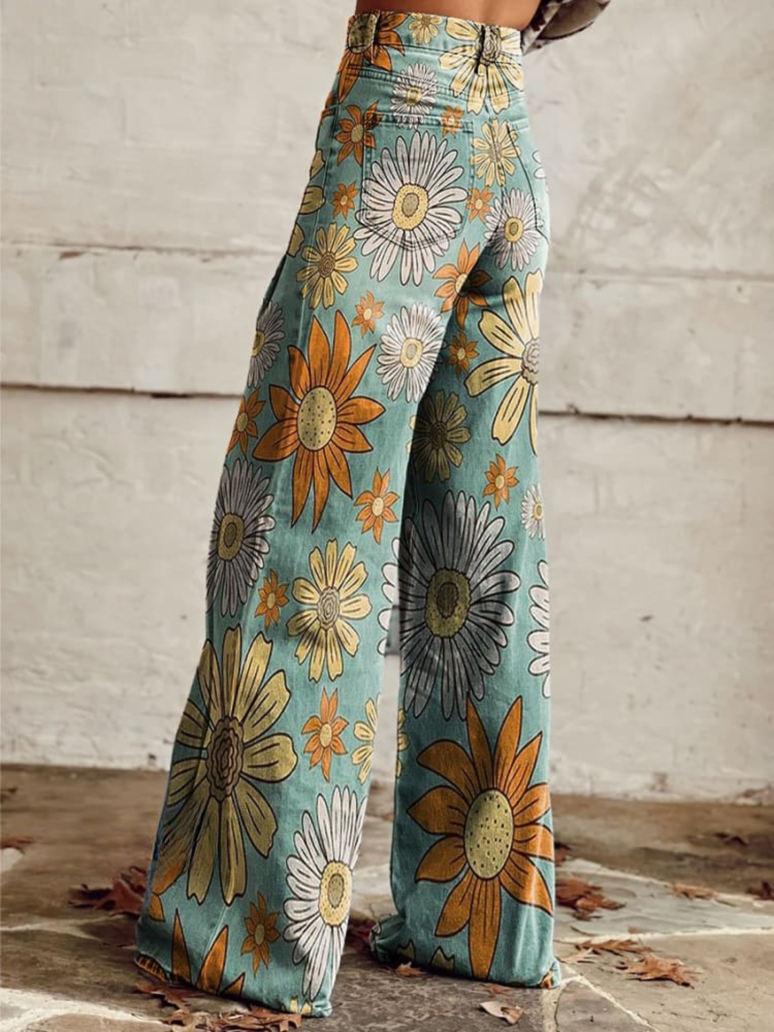 Jolene | Women’s Wide-Leg Trouser With Bold Floral Print