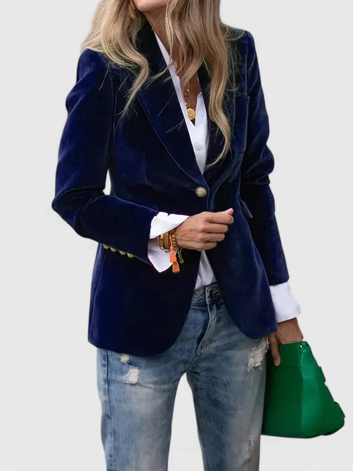 Araminta | Women’s Elegant Tailored Button Blazer