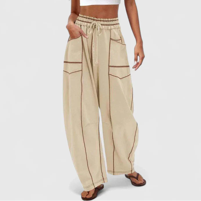 Sable | Women’s Comfortable Drawstring Wide Leg Trousers