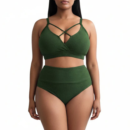 Oaklynn | Women’s Two-Piece Swimsuit Set with High-Waisted Bottoms
