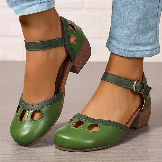 Aubriella | Women’s Orthopedic Colorblock Cutout Sandals