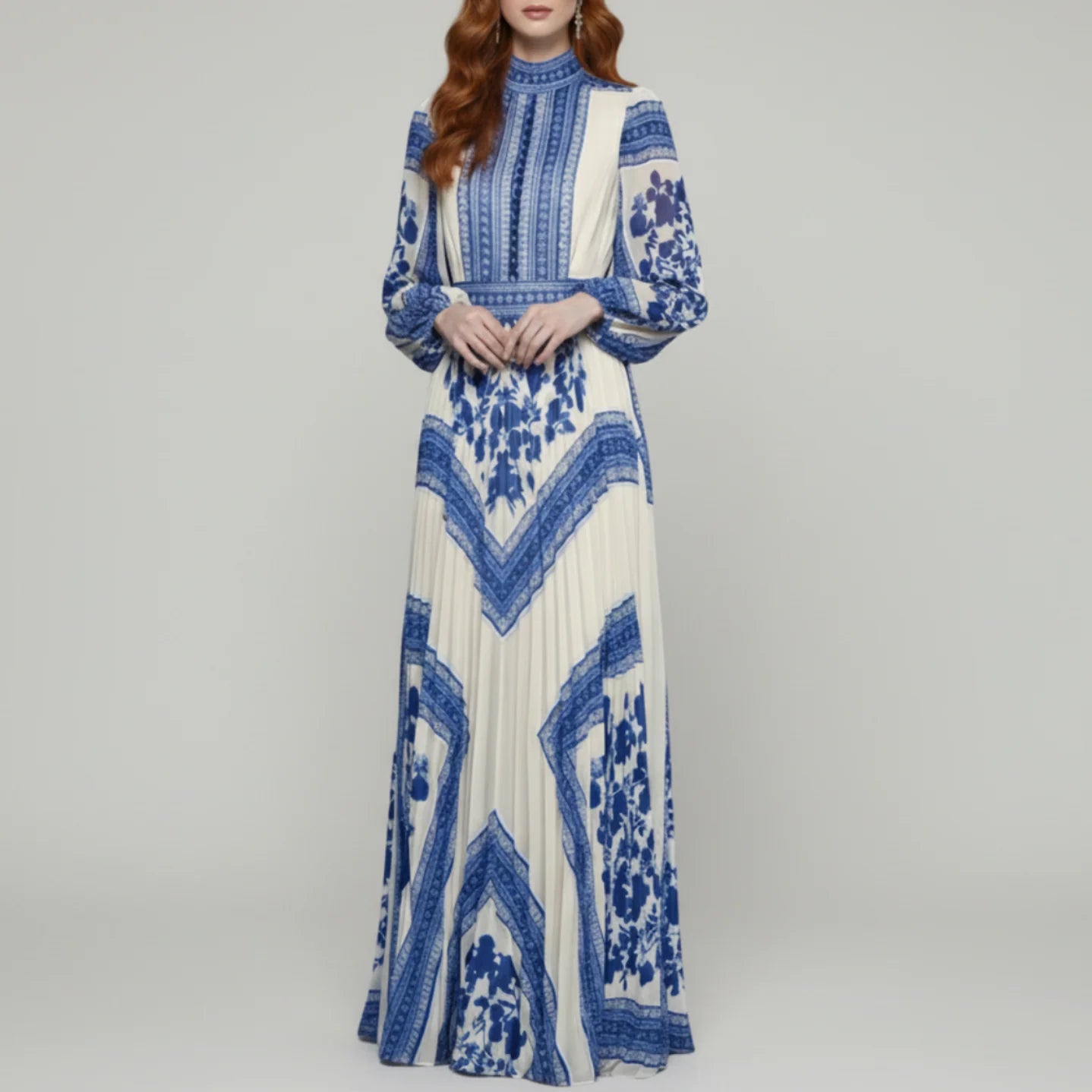 Everly | Women’s Pleated Maxi Evening Dress