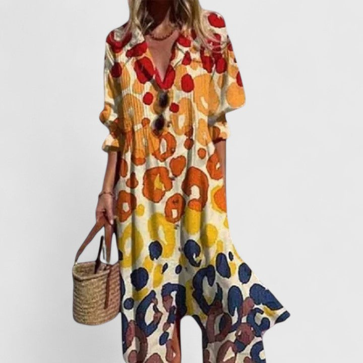 Hazel | Women’s Boho Midi Dress
