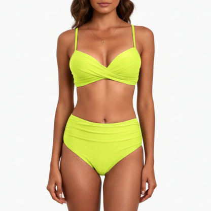 Alessia | Women’s Two-Piece Swimsuit Set with Crossed Top