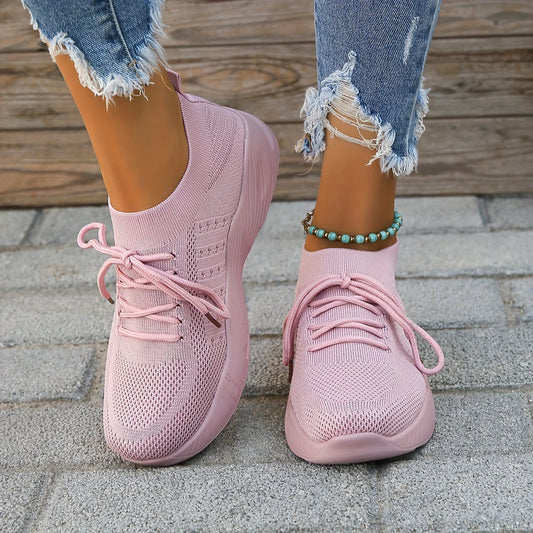Janelle | Women’s Mesh Lace-Up Sneakers with Flexible Sole