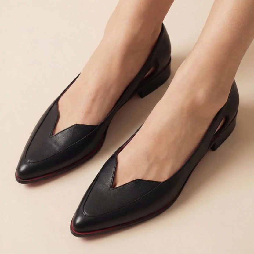 Celine | Women’s Elegant Pointed Toe Low Heel Flats