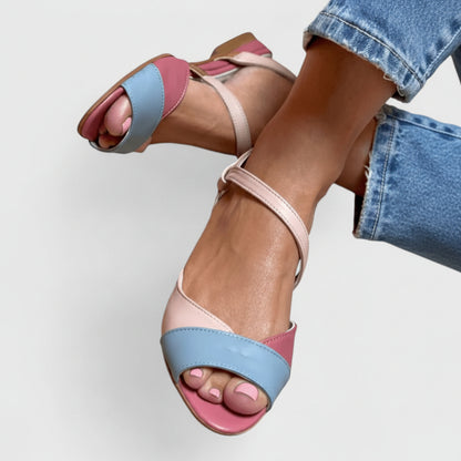 Maren | Women’s Elegant Colorblock Flat Sandals