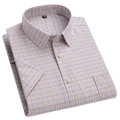 Steven | Men’s Striped Short Sleeve Button Up Shirt