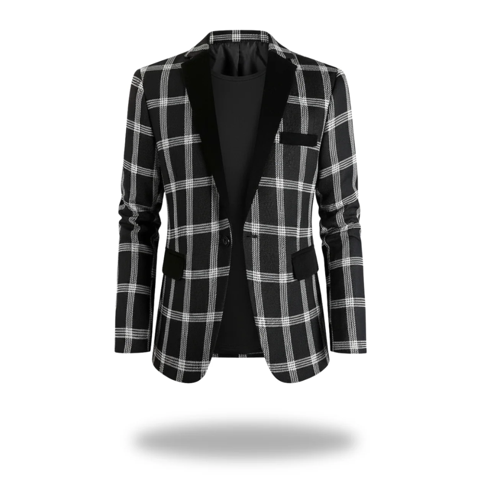 Sullivan | Men’s Sharp Plaid Tailored Blazer