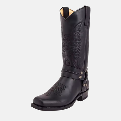 Beau | Men’s Western Leather Boots with Stitching
