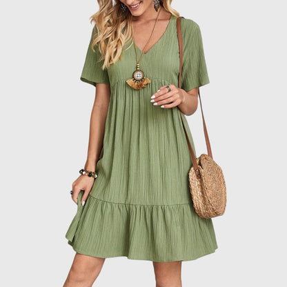 Tessa | Women’s V Neck Mini Dress