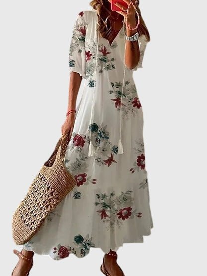 Aureline | Women’s V-Neck Midi Dress