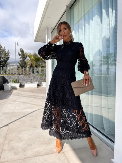 Rosalie | Women’s Elegant Long Sleeve Party Dress