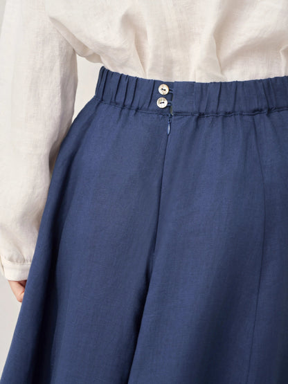 Lorelei | Women’s Linen Flowy A-Line Midi Skirt