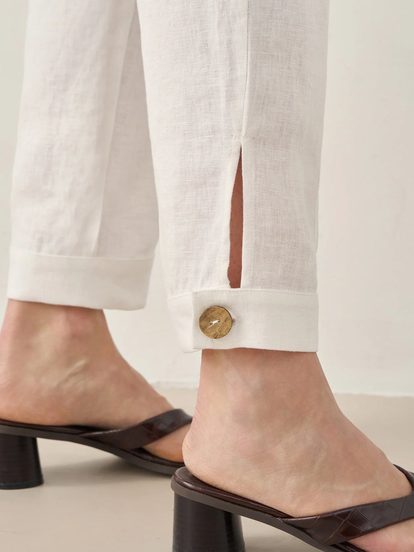 Sienna | Women’s Linen Straight-Leg Elastic Waist Pants