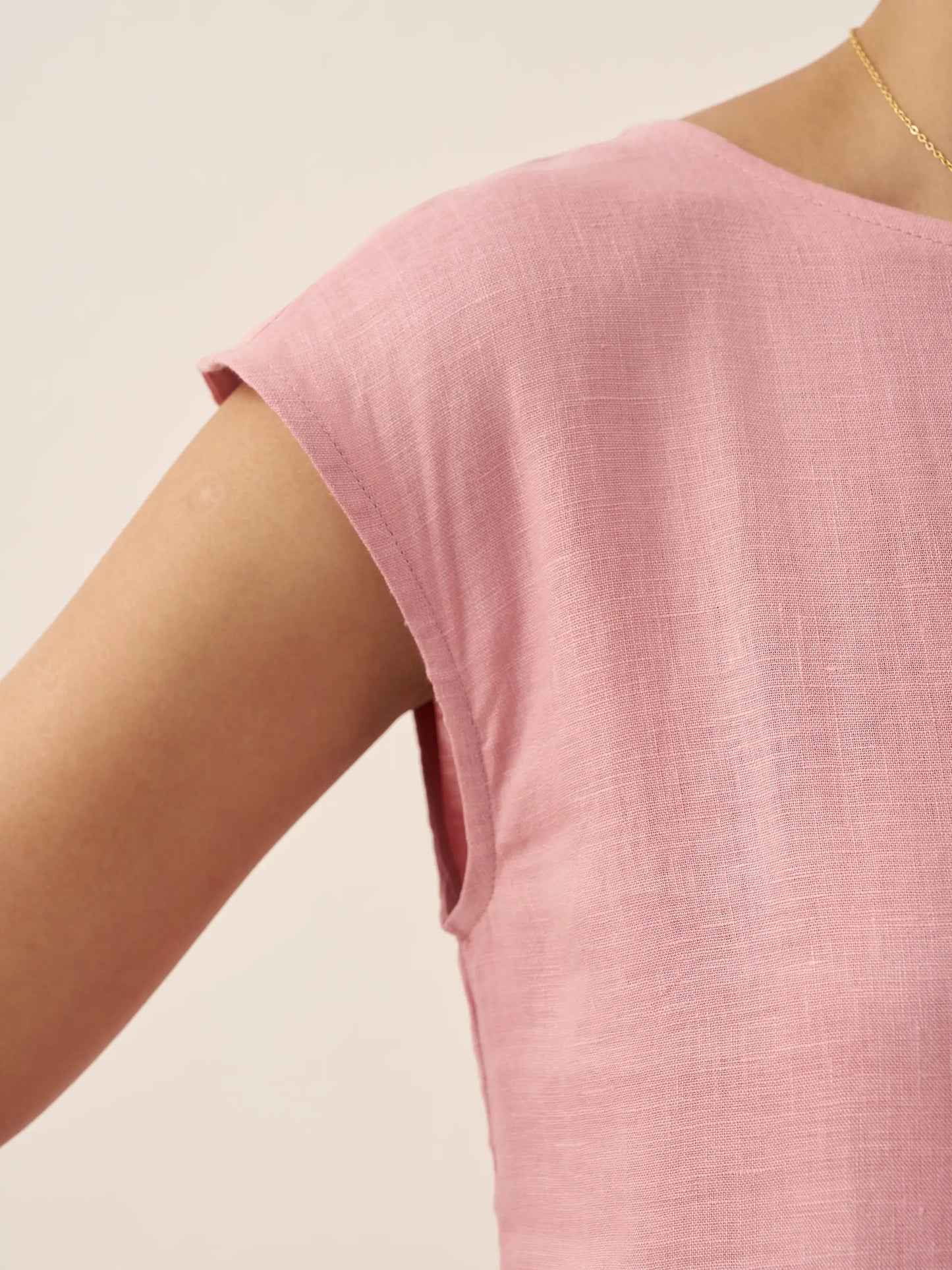 Harlow | Women’s Washed Linen Cap Sleeve Maxi Dress
